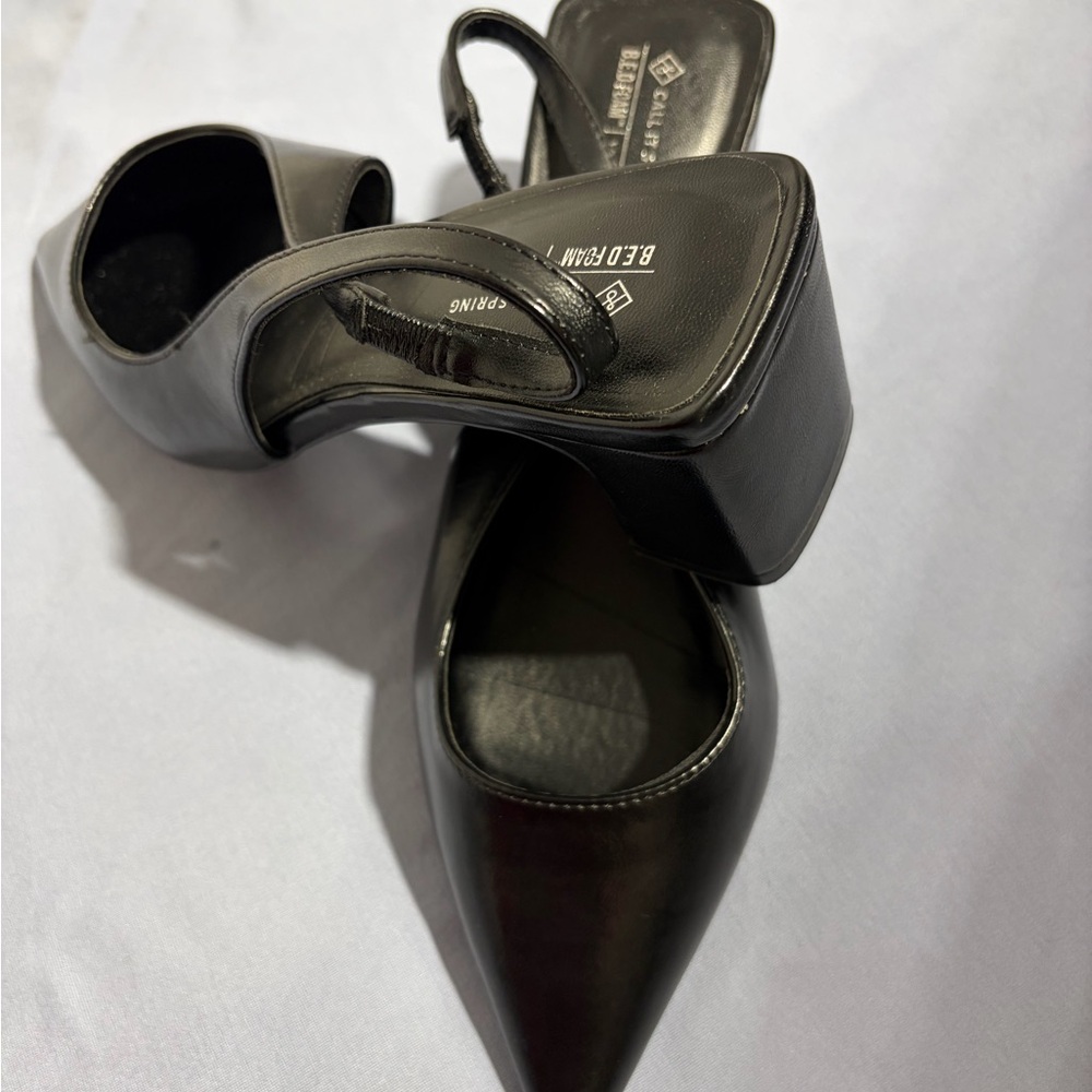 Call It Spring Elegant Black Heels - Picture 3 of 11